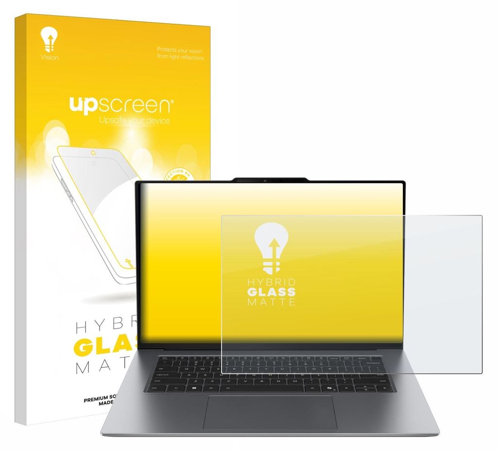 upscreen Entspiegelungs Schutzglas für Lenovo ThinkPad X9-15p Gen 1 Aura Editio Schutzfolie Panzer Folie Glas Display Schutz matt