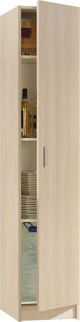 Armoire Alexander Chêne Marron 3 Étagères Structure Compacte 180 cm - 5