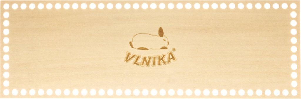Boden - Sperrholzdeckel - 30x10 cm / 6 mm Löcher - Natur