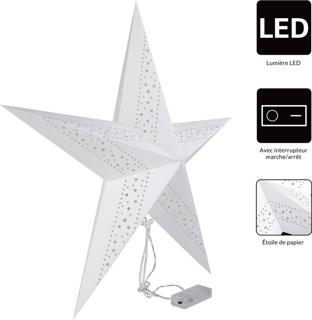 CASARIA® Décoration Noel Suspension Papier étoiles 60 cm, Image du produit 
