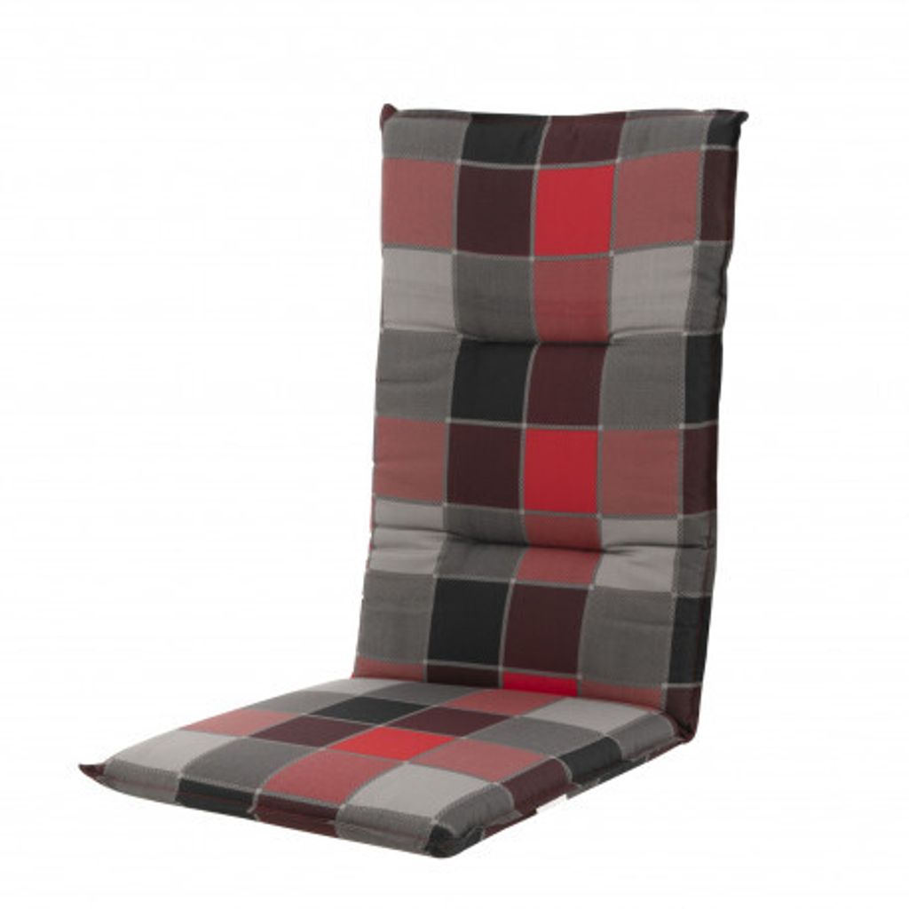 Stuhlauflage 118 x 48 x 5 cm 50 % Baumwolle, 50 % Polyester rot