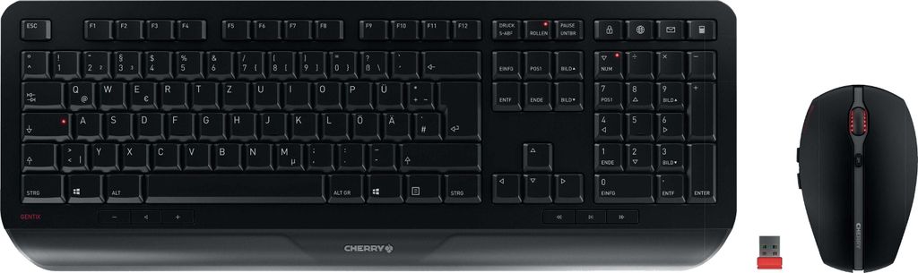 CHERRY JD-7000DE-2, Plná veľkosť (100 %), Bezdrôtový, RF Obrázok produktu 