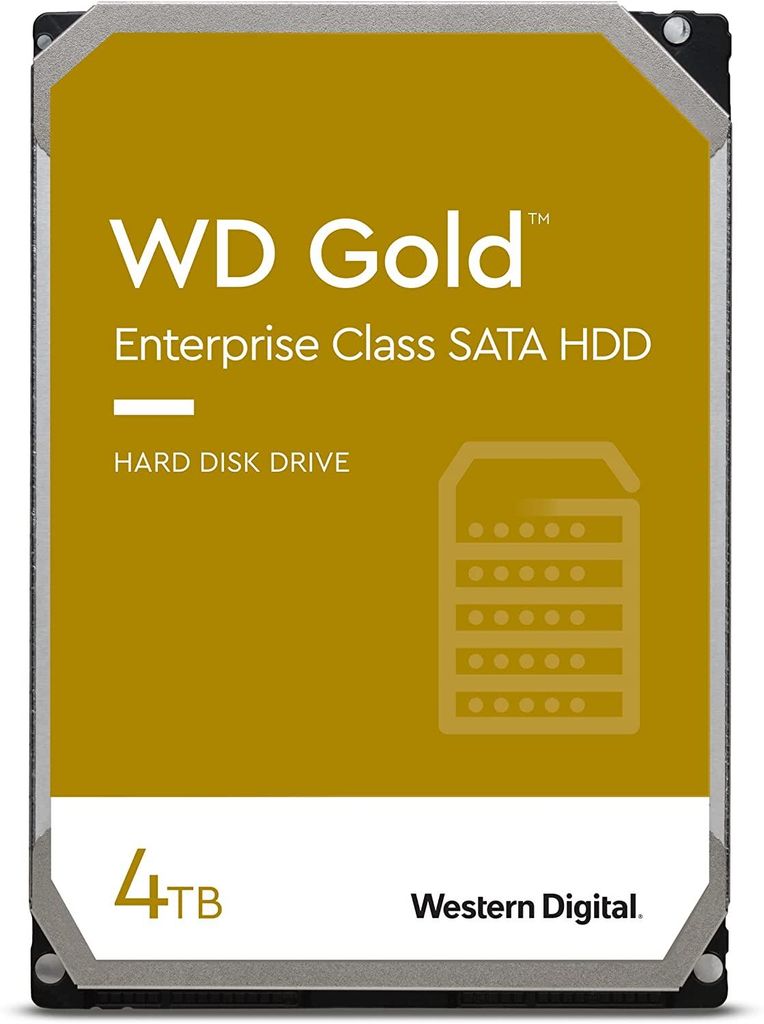 Western Digital Gold, 4 TB, 7200 RPM, 256 MB, 3.5", Serial Produktbild 