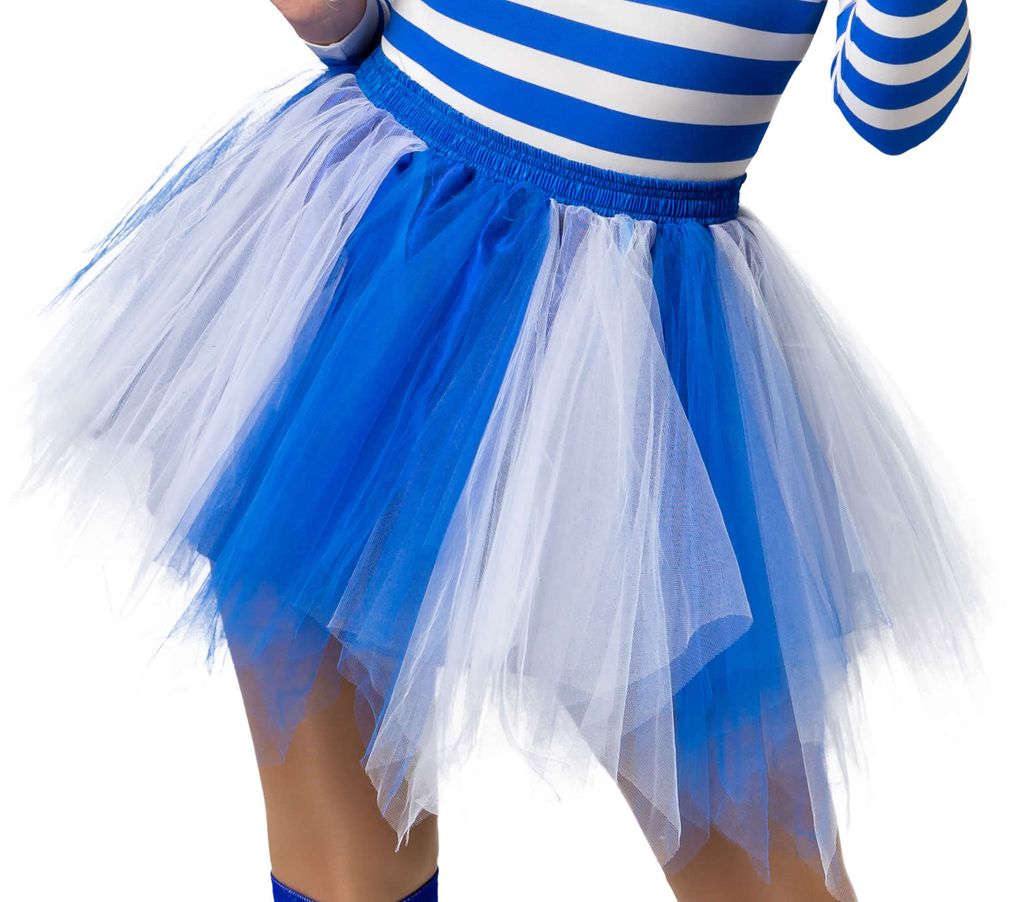 Bovenstaande Perfect Stoutmoedig Damen Kostüm Tutu blau weiß Rock Karneval | Kaufland.de