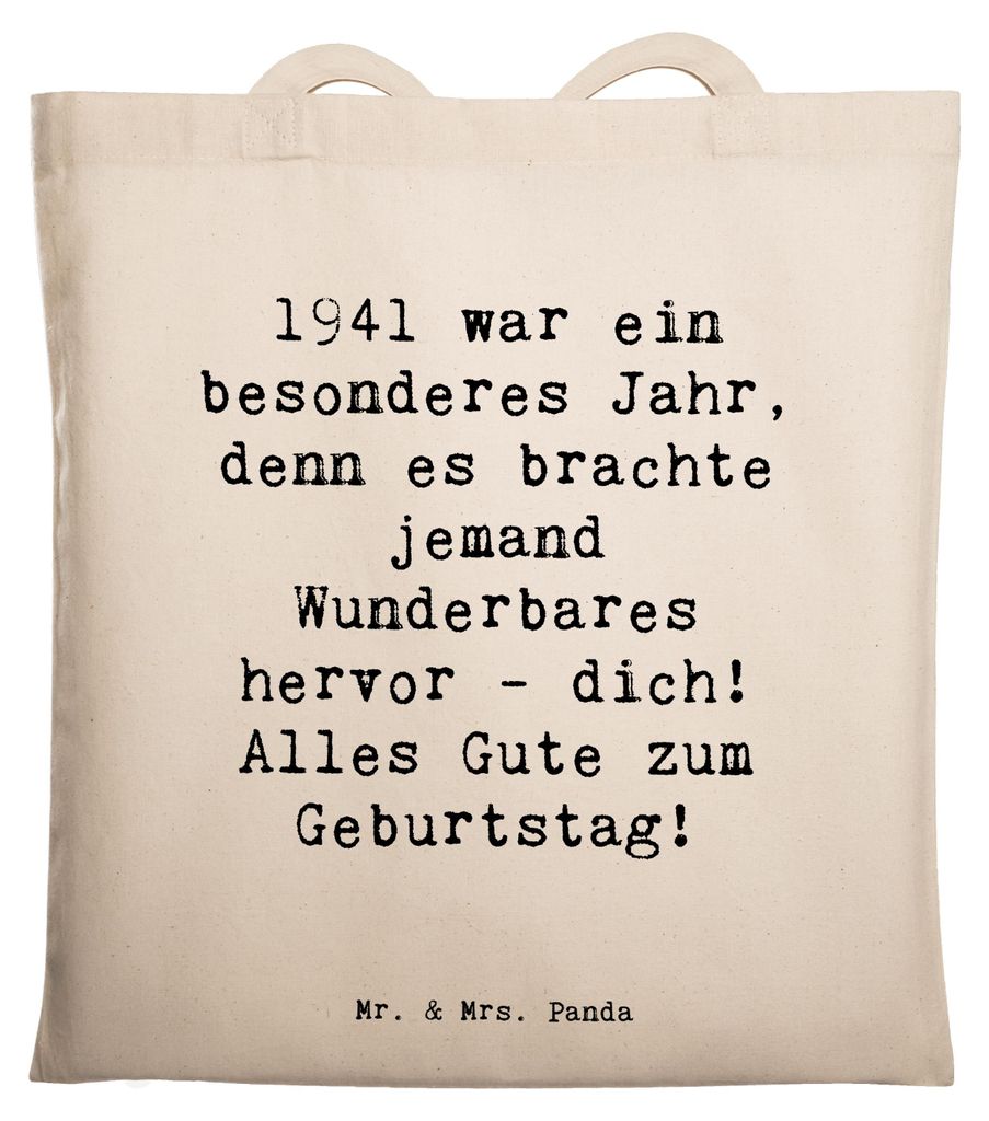 Mr. & Mrs. Panda dokumententasche Spruch 1941 Geburtstag - Transparent - Geschenk, Happy Birthday, besondere Geschenke, Geburtstagsgeschenk, Liebe ...