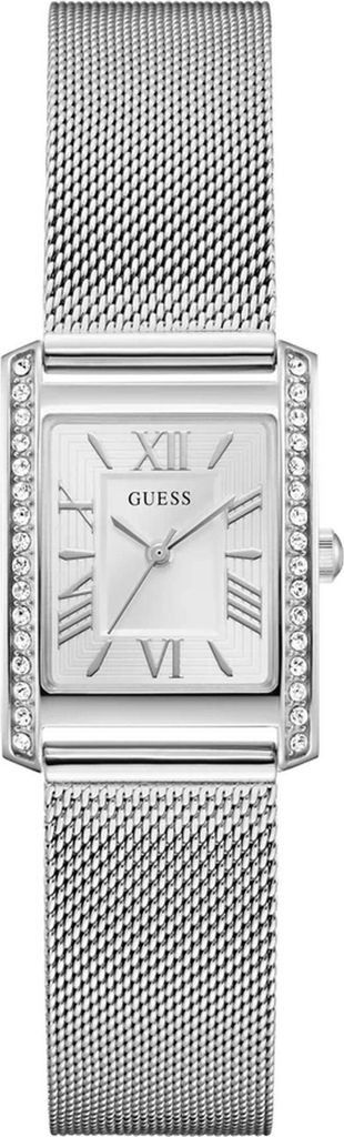 Guess Armbanduhr Damen Ladies Silver Tone Analog Watch Silber GW0997L1