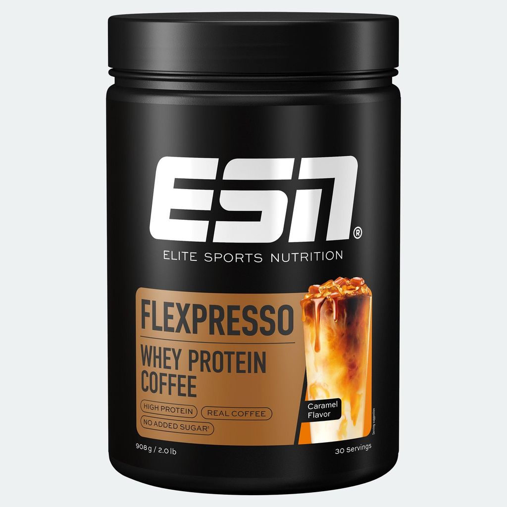 ESN FLEXPRESSO Caffè proteico, 908g Gusto caramello Gusto Immagine del prodotto 
