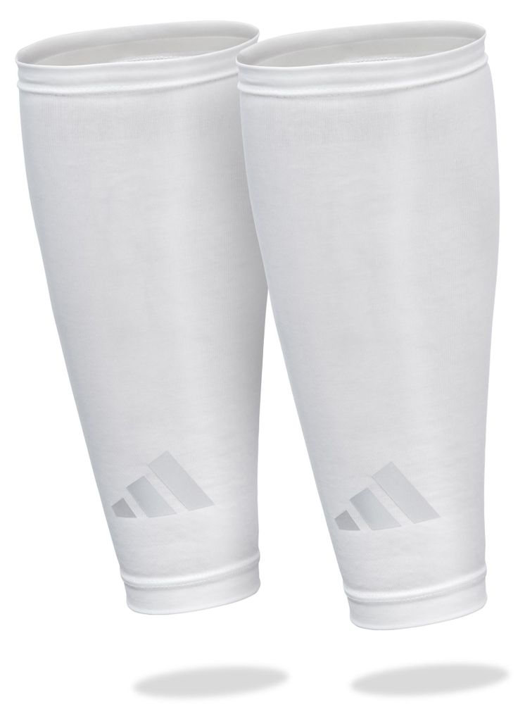 Adidas Aeroready Compression Calf Sleeves - White - L/XL