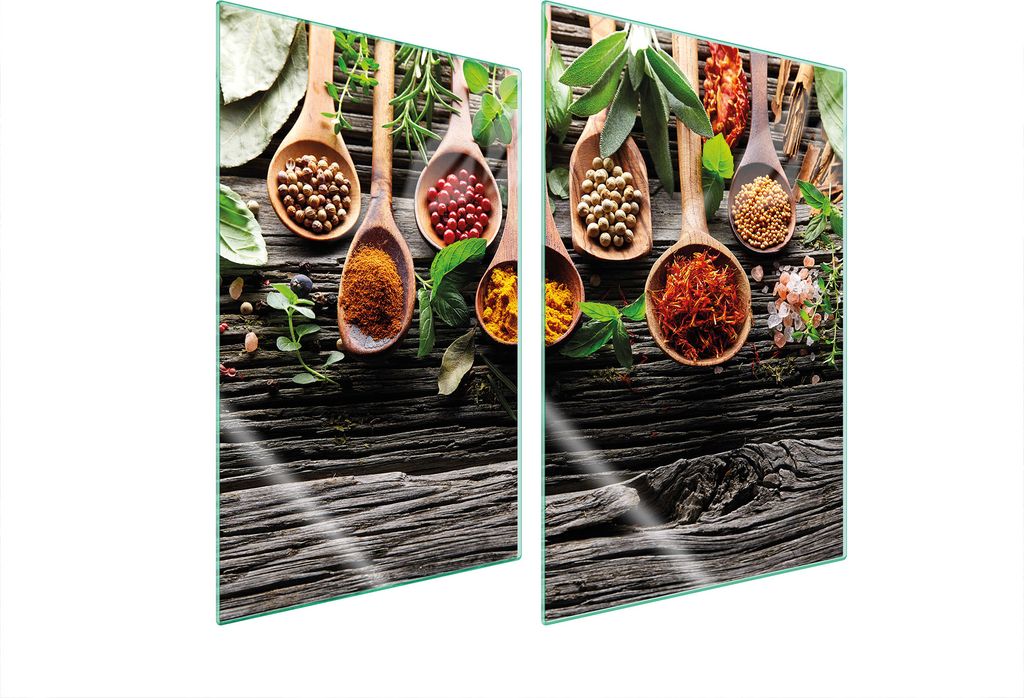 Glasschutzplatte Für Küche 2X35X52 Gewürze