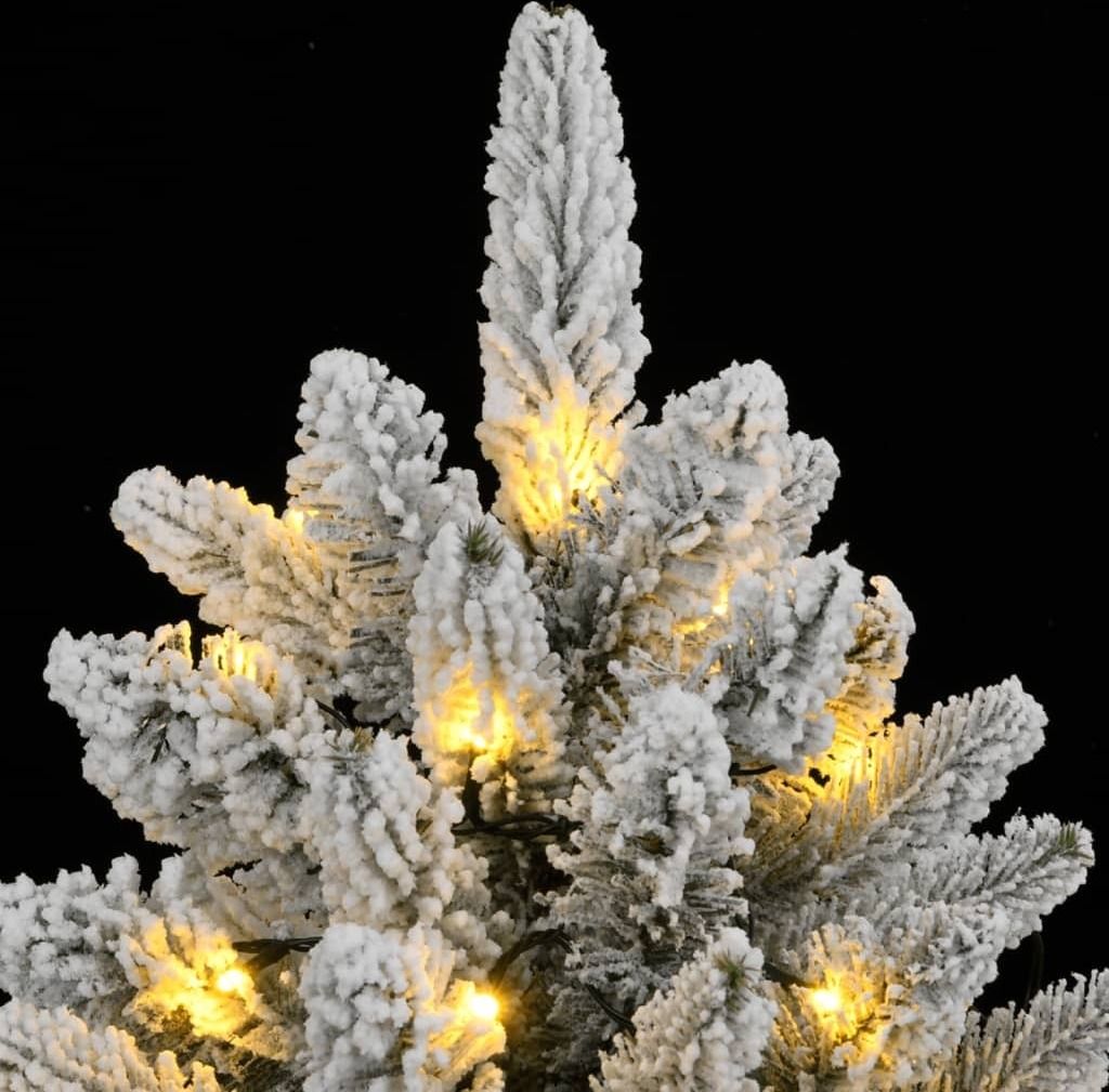 VIDAXL - Albero Natale Artificiale 150 Led Palline E Neve Fioccata