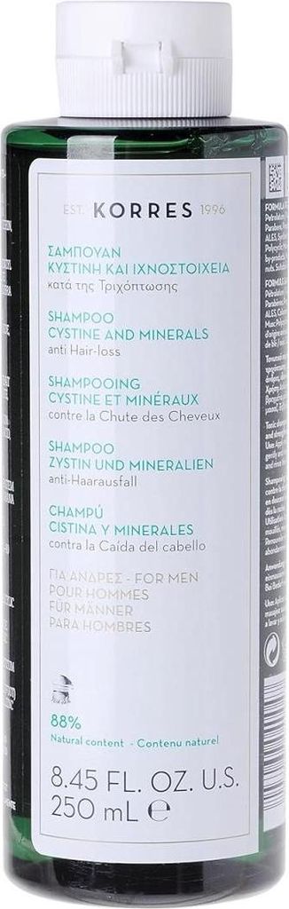 Korres Cystine & Minerals Anti-Hair Loss Shampoo Men 250 ml
