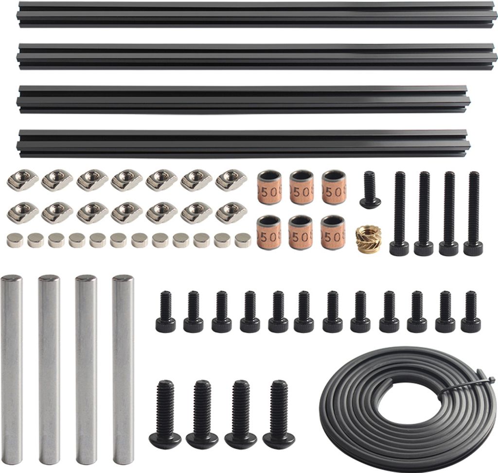 3D-Drucker Clicky Clack Kühlschranktür Kompatibel mit 350mm VORO 2.4 Maschine Schutztürrahmen Metall Kit