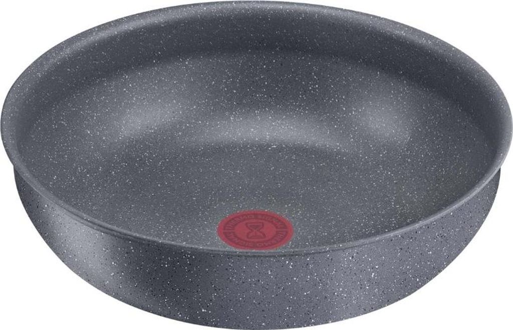 Tefal Ingenio L3967702, Rund, Wok-/Bratpfanne, Grau, Titanium Mineralia+, Thermo-Punkt, 26 cm