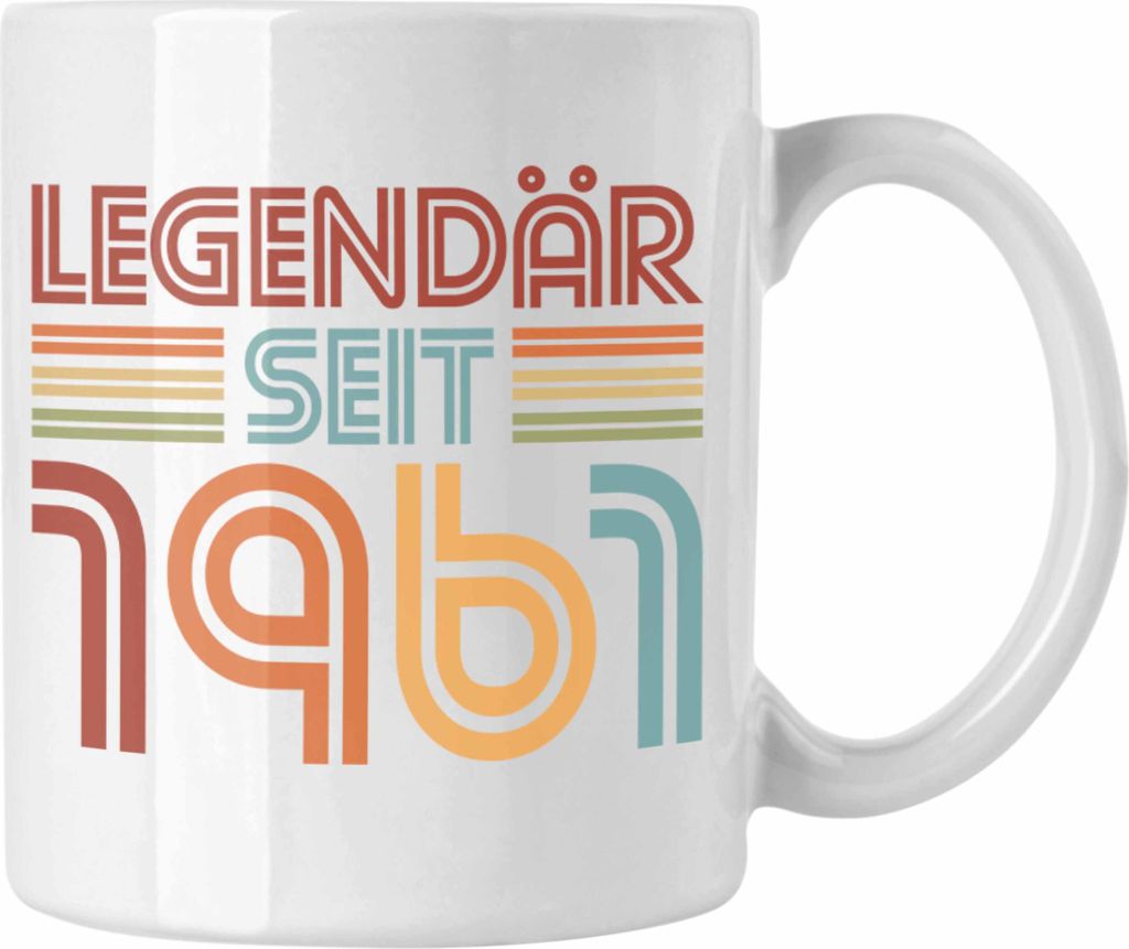 Trendation - 60. Geburtstag Tasse Frau Männer Geschenk 60er Geschenkidee 60 Mutter Vater Mann Frauen Lustig Geschenke Deko (Weiß)