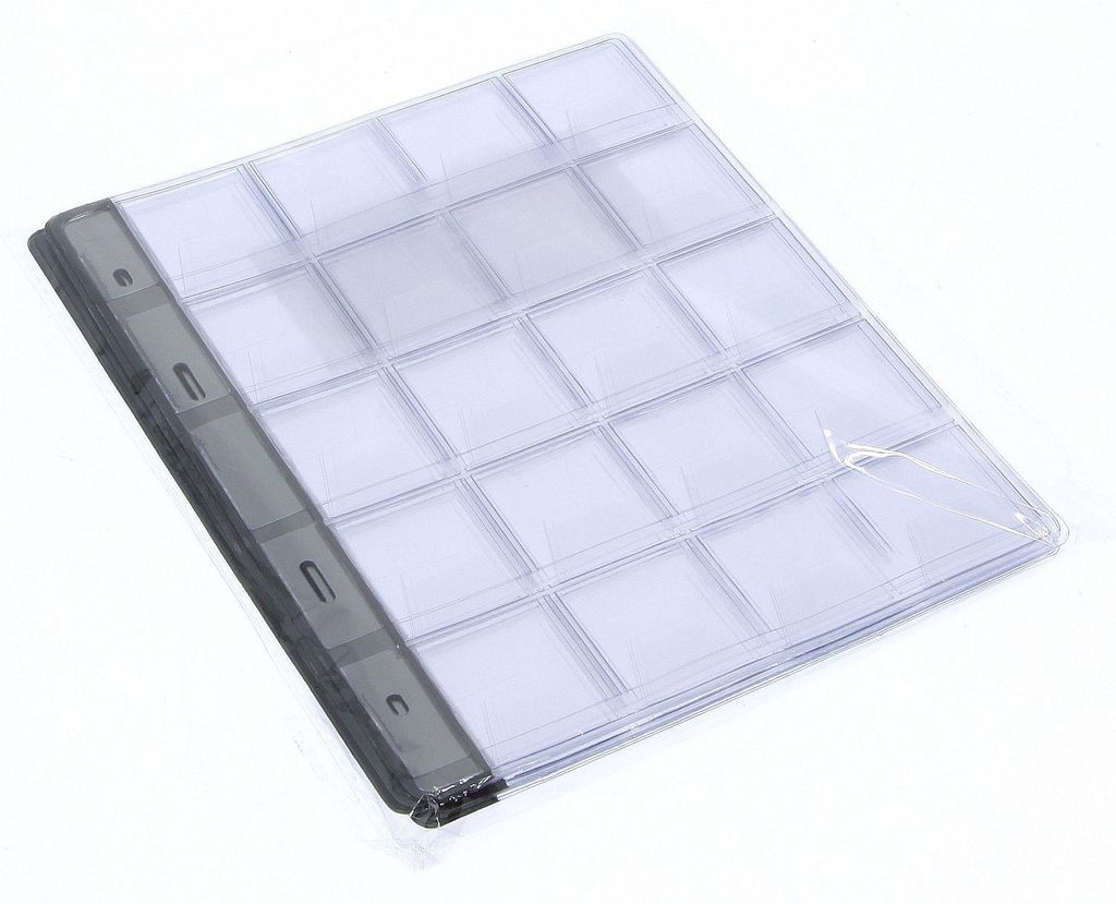 Náhradní listy do alba na mince 35x35mm/20 na stránce Obrázek produktu 