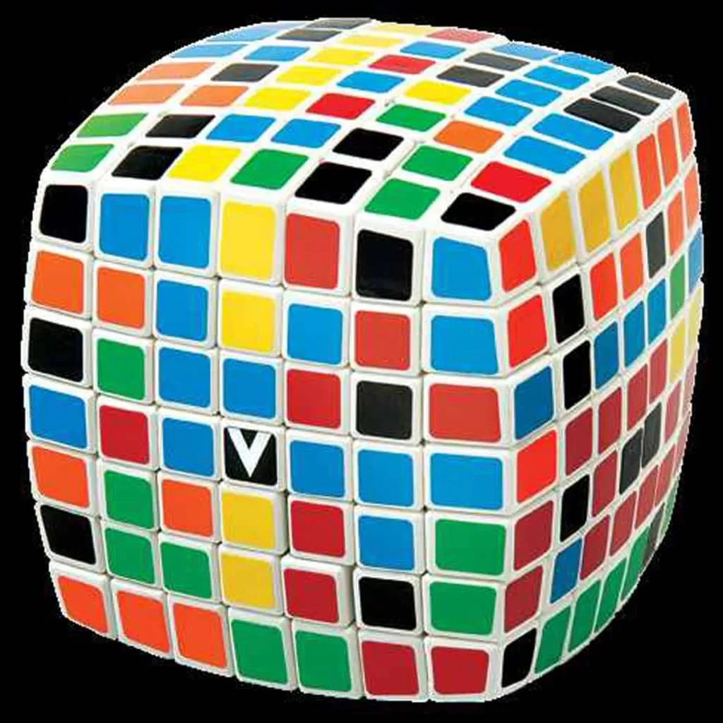 V-Cube 7 Blanc Rubik's Cube 7x7 Mécanisme Fluide Verdes Original