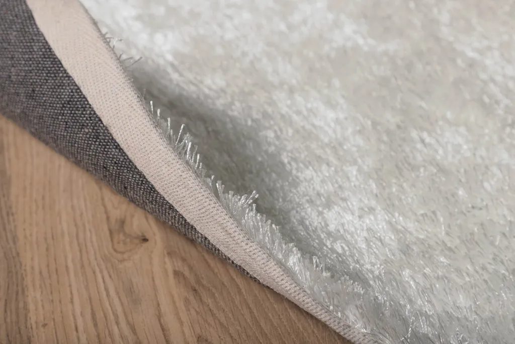 Tapis Mattis Ø200 cm polyester blanc - Douceur et résistance garanties