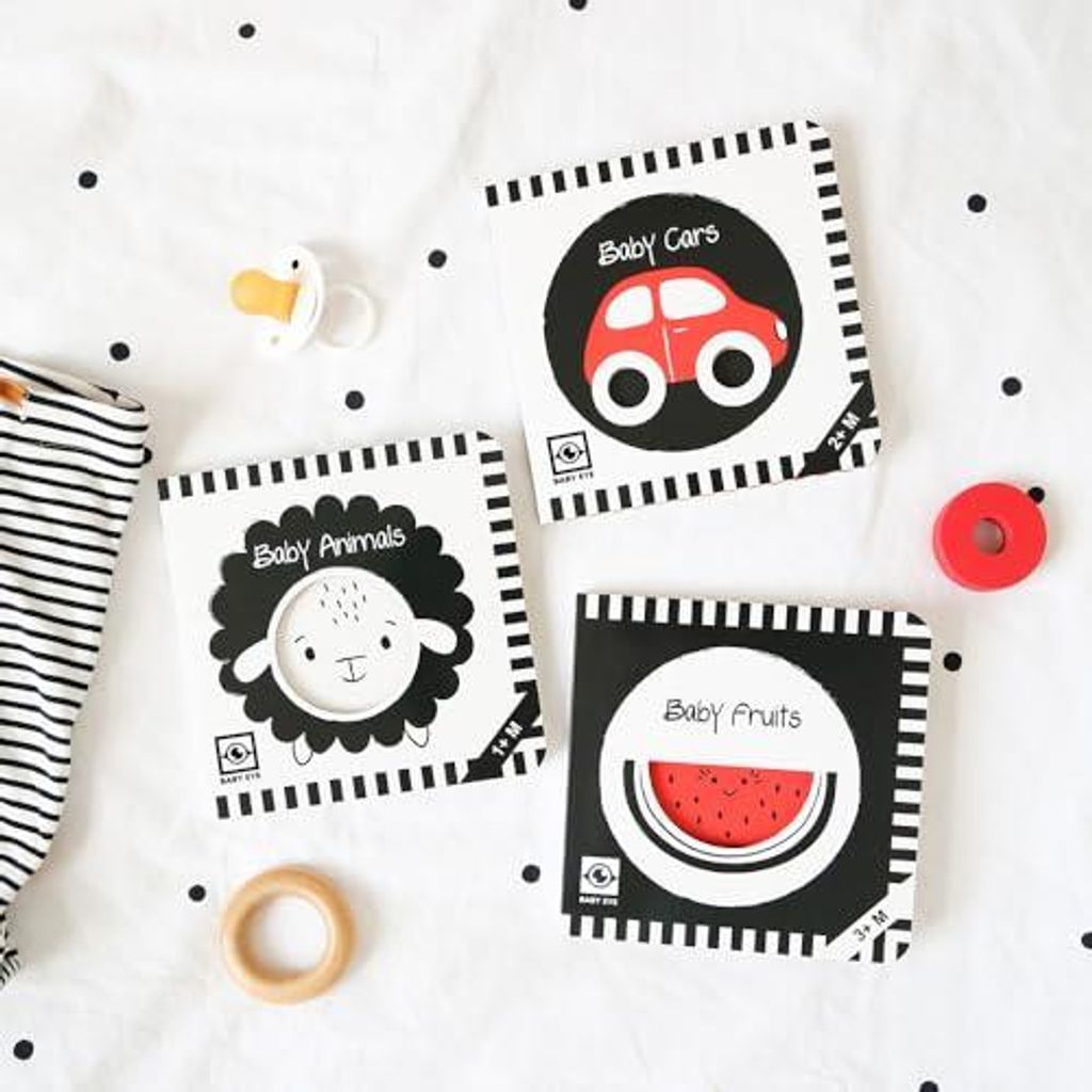 Baby Fruits: Kontrastbuch für Babys mit Öffnungen · kontrastreiche Bilder angepasst an Babyaugen · Schwarz Weiß Primärfarben Buch für Neugeb...