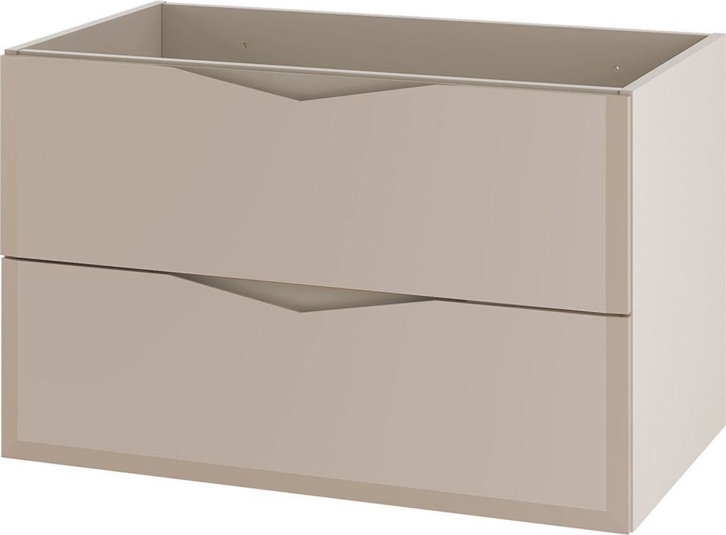 Waschbeckenunterschrank 80 cm breit in kaschmir DORIDA-140