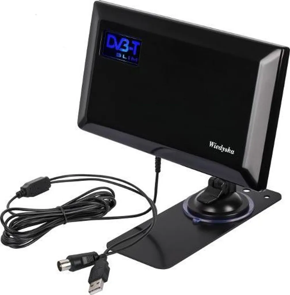 Antenne TV Intérieure pour Camping-Car et Studio Wiedyska DVB-T USB
