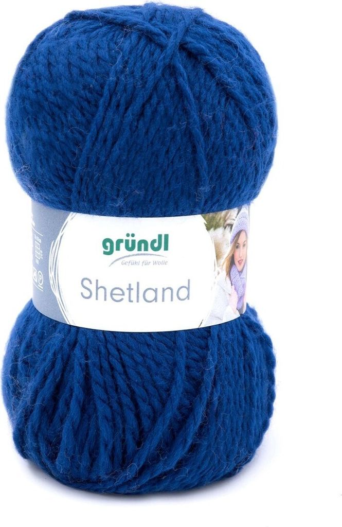 Gründl Shetland,Mützen u. Schalwolle 100g/170m,80% Polyacryl/20% Wolle tinte (12)
