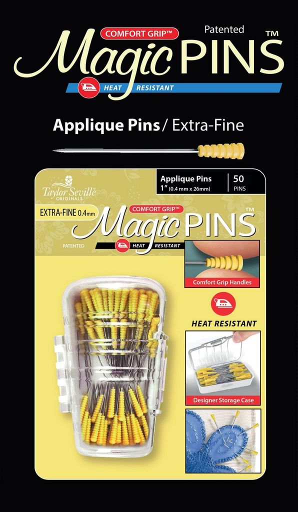 Taylor Seville Magic Pins - Applique extra fine 0,4 x 26 mm : 50 Stück Packungsgröße: 50 Stück