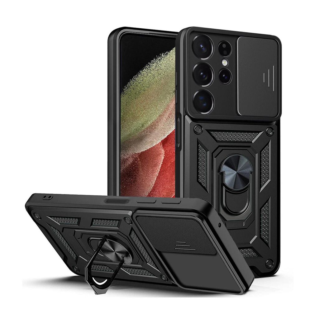 Handyhülle Für Samsung S23 Ultra Handy Tasche Hülle Outdoor Case Silikon Bumper