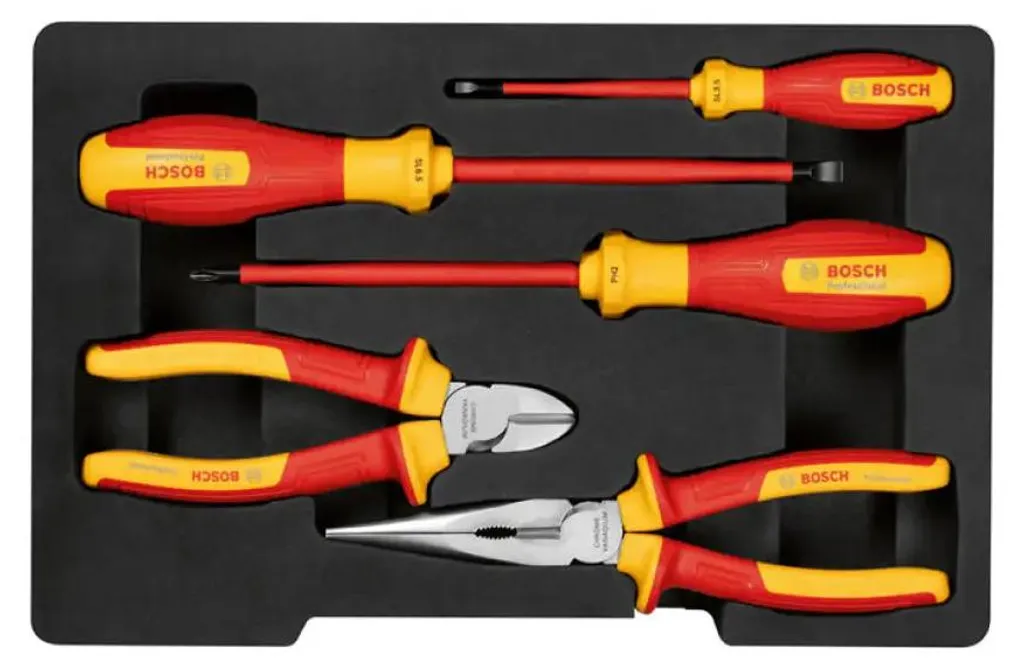 Mallette de 5 outils isolés VDE Bosch Professional pour électricité