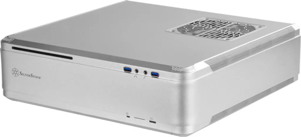 Boîtier PC Gamer Mini-ITX SilverStone Fortress FTZ01S Argenté Aluminium