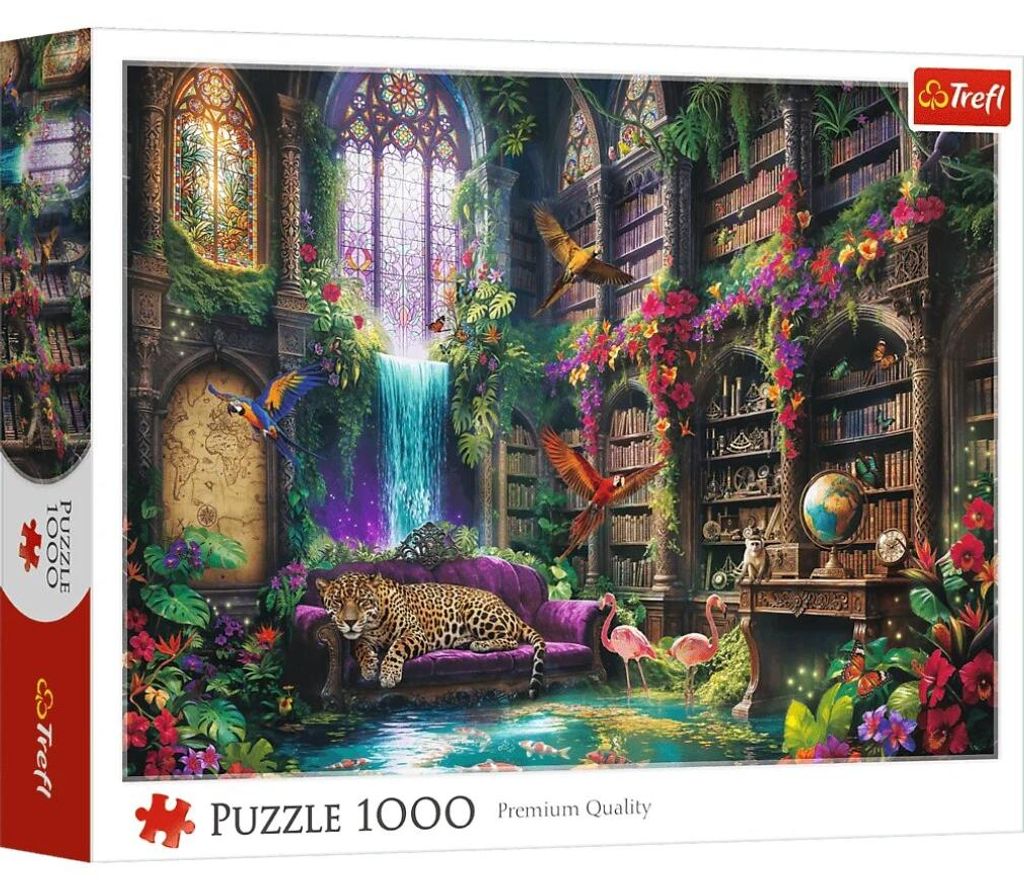 Puzzle da 1000 pezzi "La biblioteca magica" TREFL Immagine del prodotto 