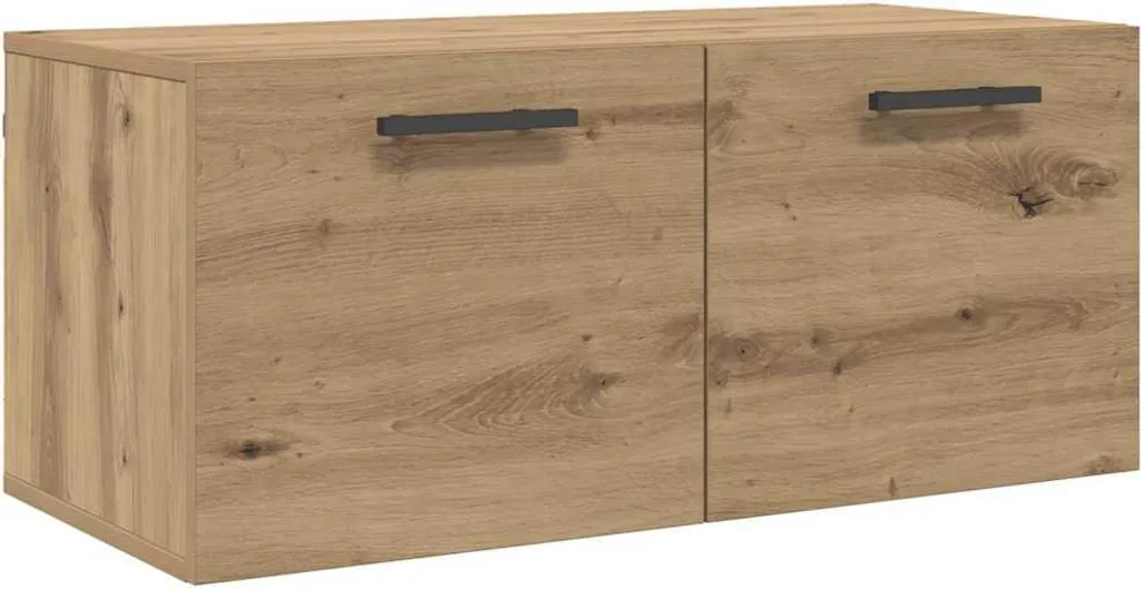 Armadietto Sospeso Rovere Artigianale vidaXL - Eleganza a Parete 80cm