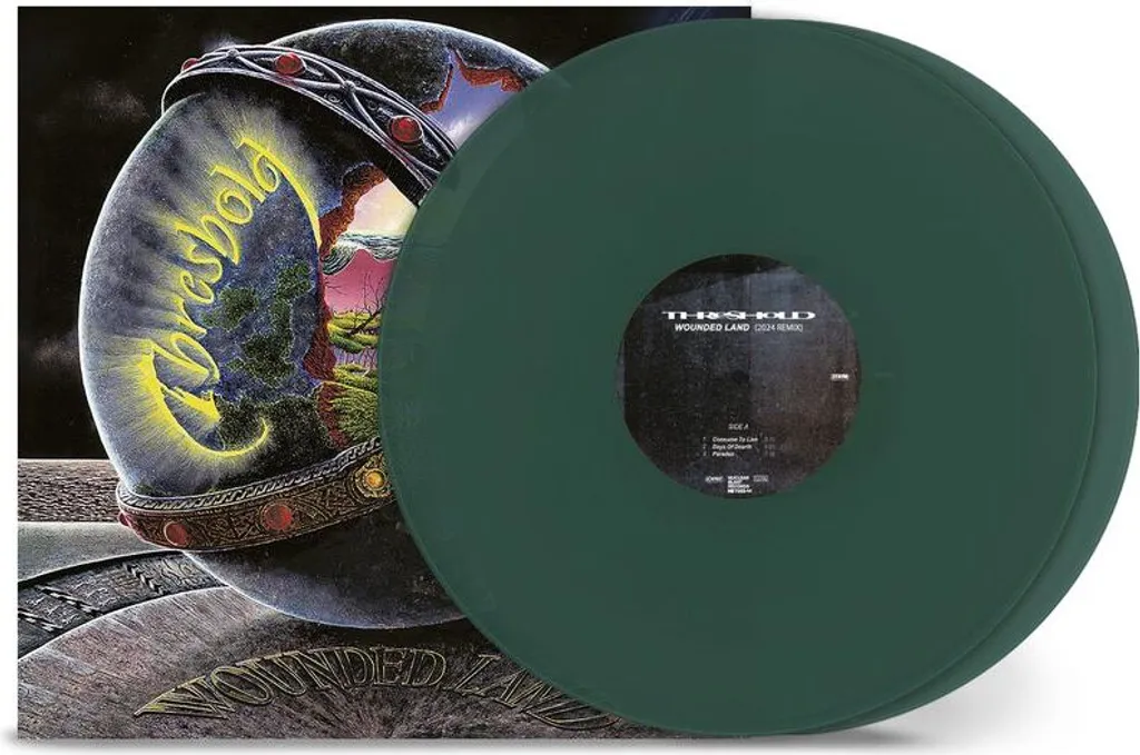 Album Threshold Wounded Land version remixée 2024 en format vinyle LP