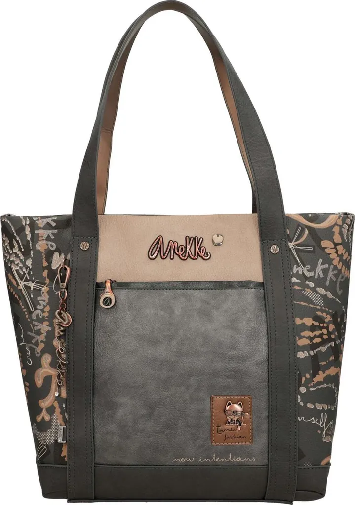Sac de Cours et Travail Anekke Real Intentions Shopper Gris Foncé Robuste