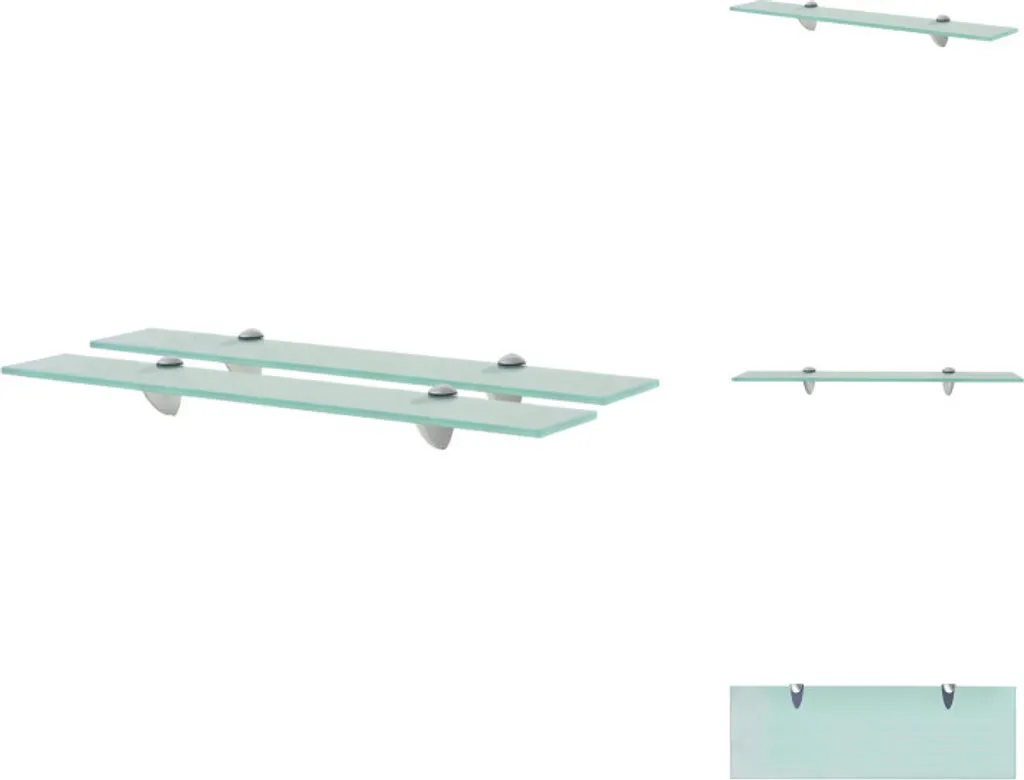 Mensole Galleggianti Vetro 60x20 cm 8 mm vidaXL 2 pz - Acquista Online