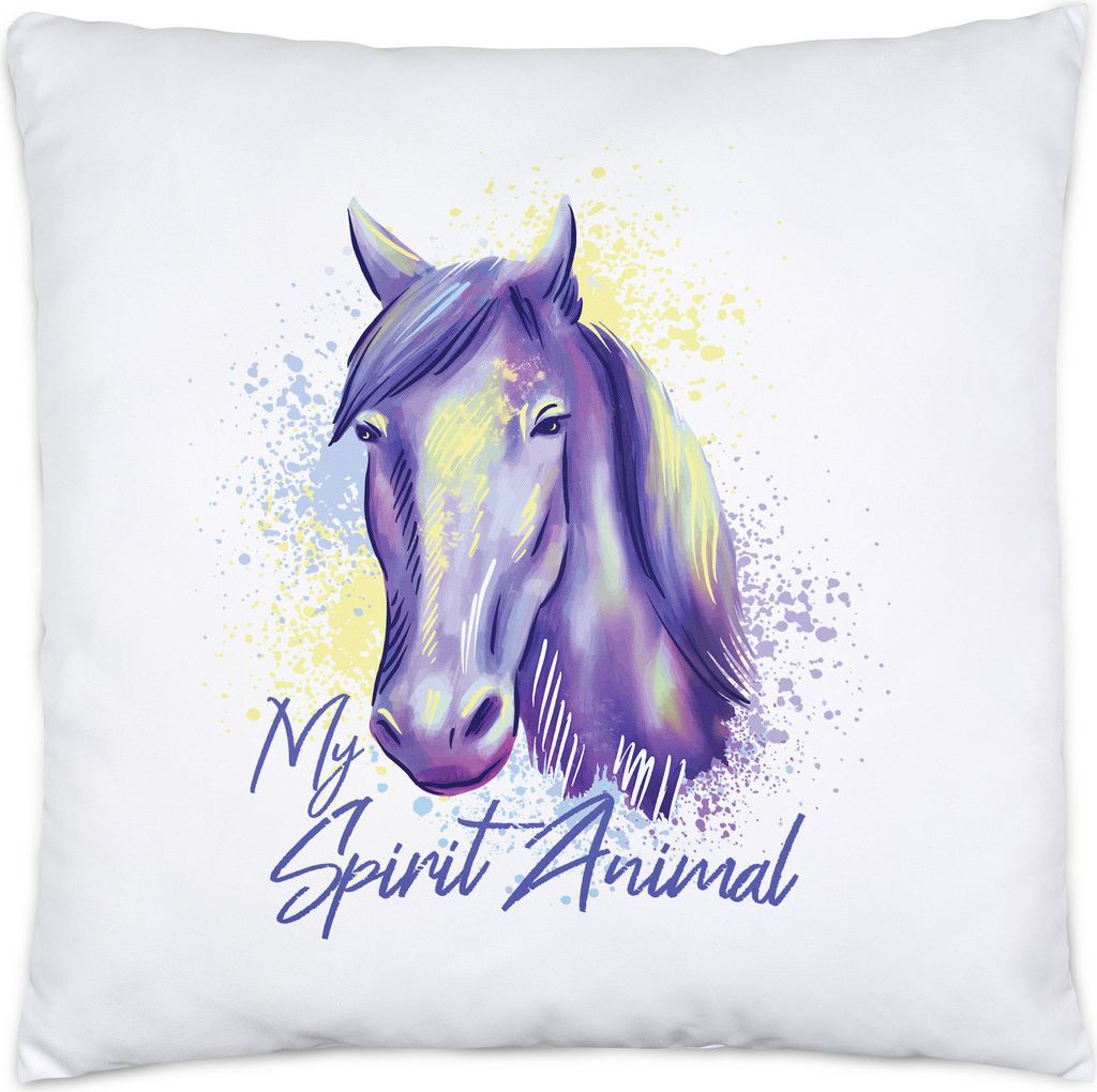 My Spirit Animal Kissen Pferde Pferdekopf Hengst Reiten Produktbild 