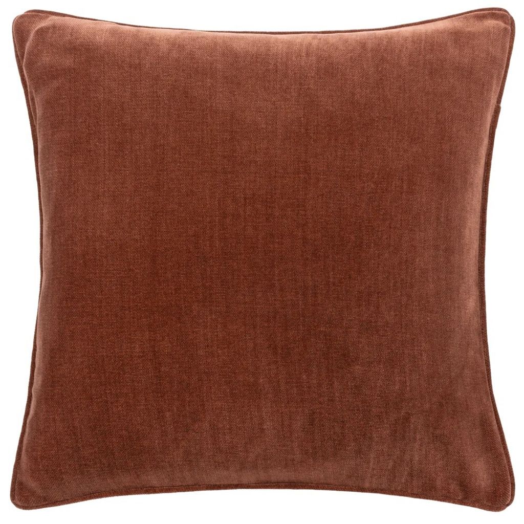 Yard - wendbar - Kissenhülle, Chenille Schwere Qualität RV3210 (50 cm x 50 cm) (Muskatnuss-Braun)