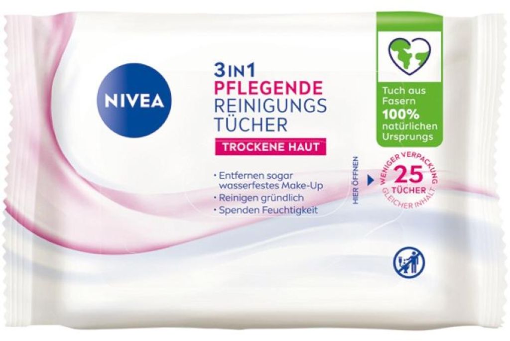 NIVEA VISAGE PFLEGENDE REINIGUNGSTÜCHER, 25 St. Tücher