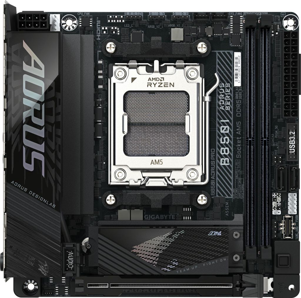 GIGABYTE B850I AORUS PRO Motherboard - Unterstützt AMD Produktbild 