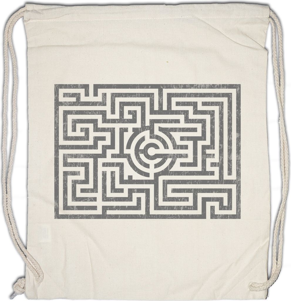 Urban Backwoods Maze I, Turnbeutel, Farbe: Beige