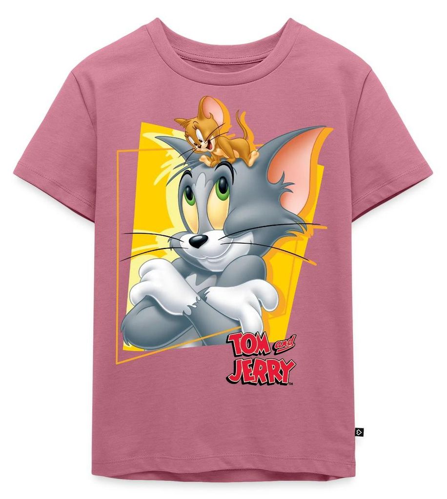 Spreadshirt Tom Und Jerry Portrait Kinder Premium T-Shirt, 134/140 (8 Jahre), Mauve