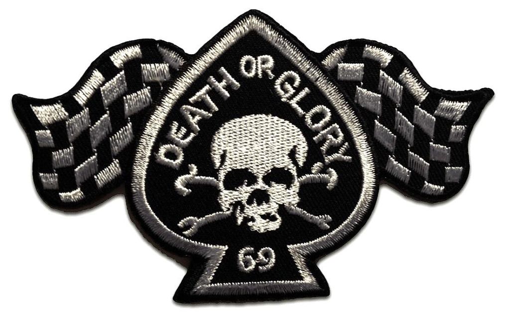 Death Or Glory Biker - Aufnäher, Bügelbild, Aufbügler, Produktbild 