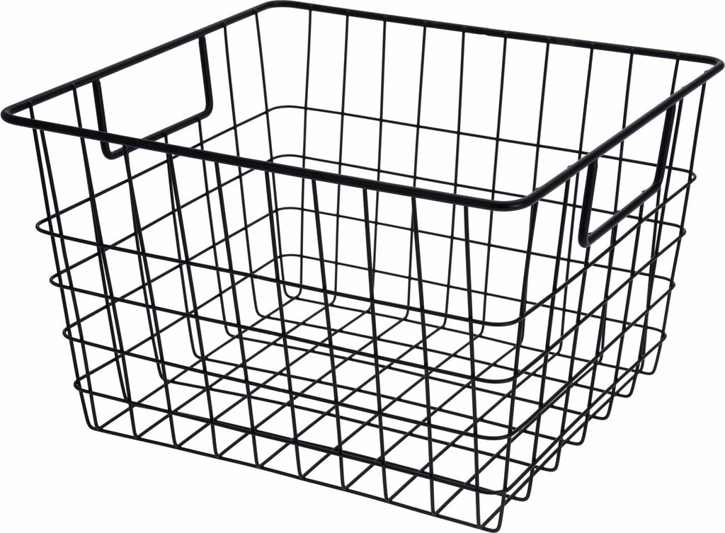H&S Decoration Drahtkorb loft aus Metall schwarz 19cm x Produktbild 