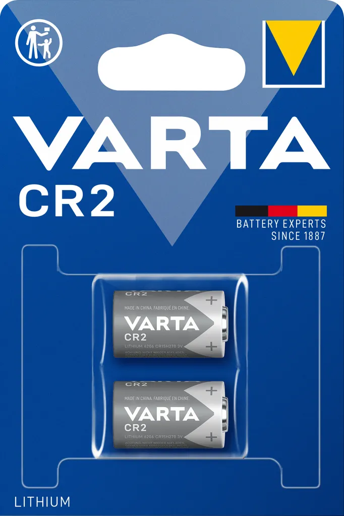 Varta CR2 3V Lithium - Piles longue durée pour caméras et télémètres