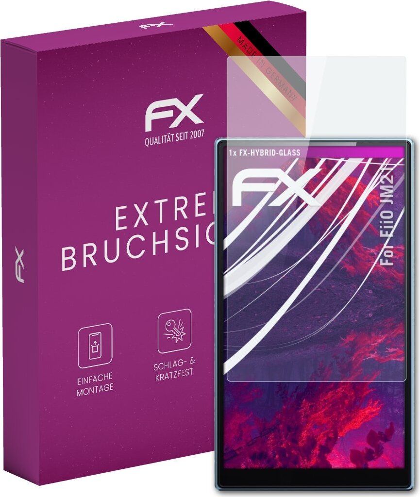 atFoliX FX-Hybrid-Glass Displayfolie kompatibel mit FiiO JM21 Glasfolie