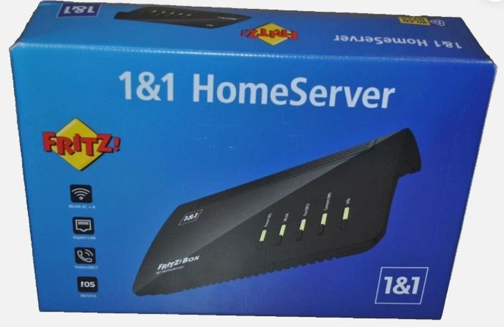 AVM FRITZ!Box 7520 1&1 HomeServer Wlan Router Produktbild 