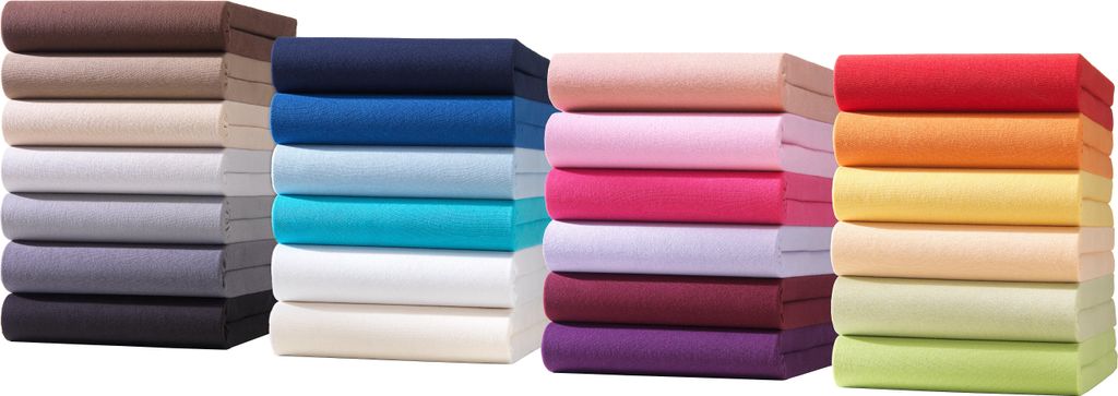 Jersey Spannbettlaken 180x200 cm 100% Baumwolle Hellblau