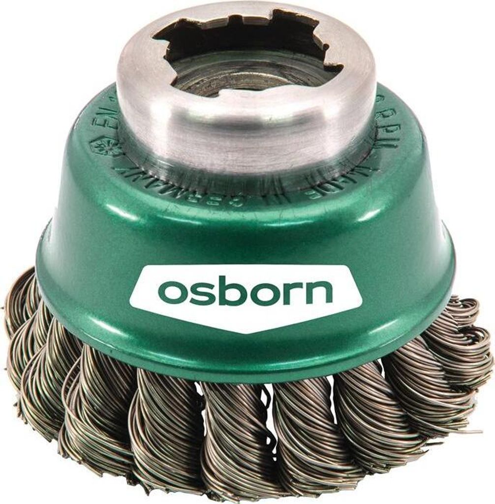 Topfbürste X-LOCK INOX gezopft 65x0,35mm osborn