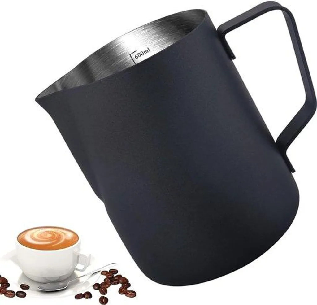Pot à lait 600 ml pour latte art et cappuccino mousse parfaite inox