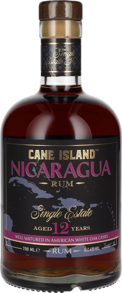 Cane Island NICARAGUA 12 Years Old Single Estate Rum 43% Vol. 0,7l