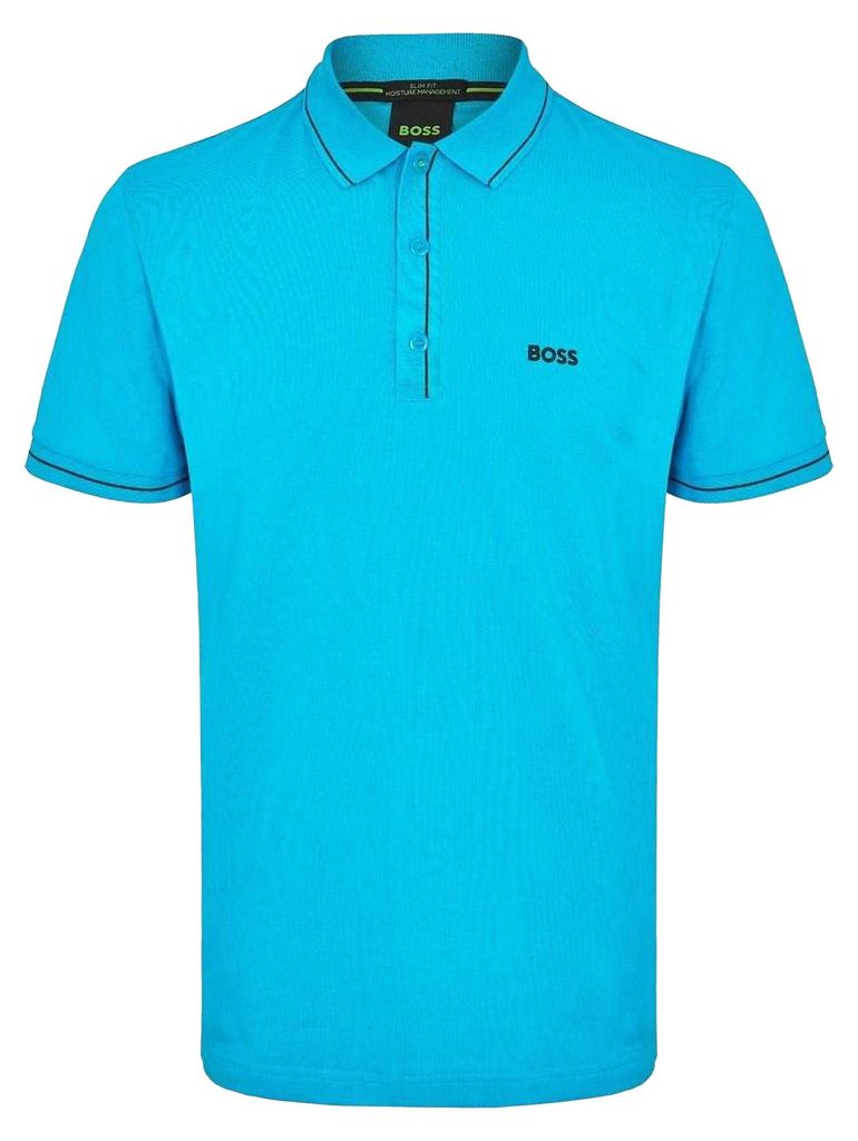 Boss - "Paule" Poloshirt für Herren GT14276 (M) (Türkis/Aquablau)